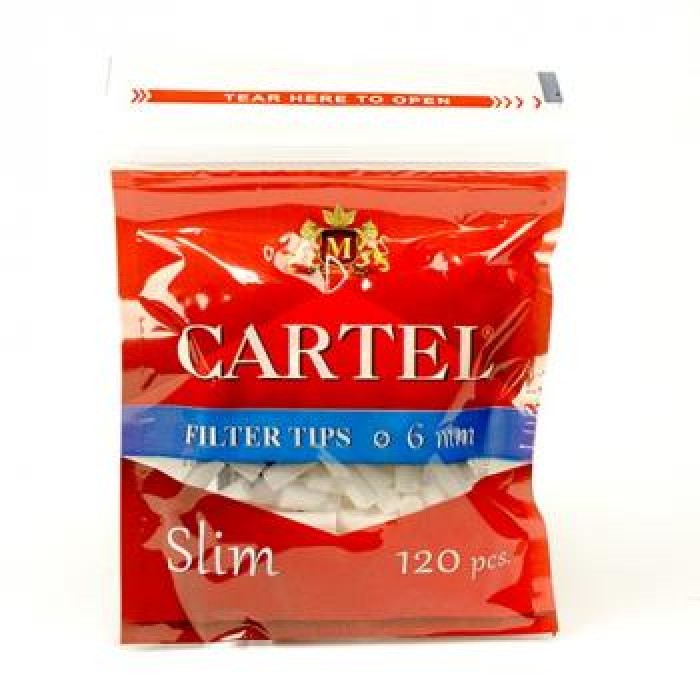 Фильтры для самокруток Cartel Slim 15х6мм 120шт