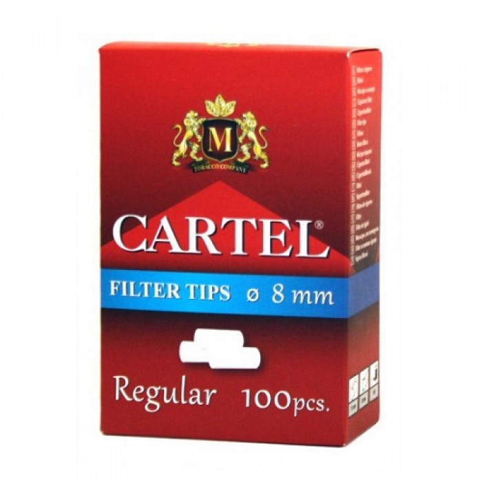 Фильтры для самокруток Cartel  Regular 15х8мм 100шт   