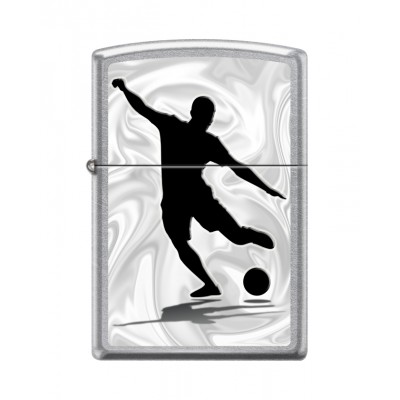 Зажигалка ZIPPO Футболист с покрытием Street Chrome™ 207_football