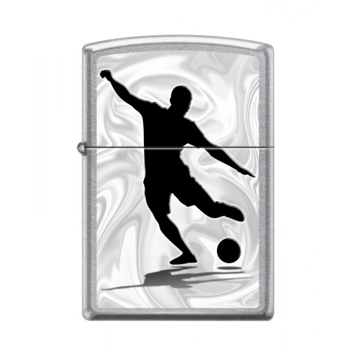 Зажигалка ZIPPO Футболист с покрытием Street Chrome™ 207_football
