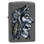 Зажигалка Wolf Skull Feather Design ZIPPO 29863