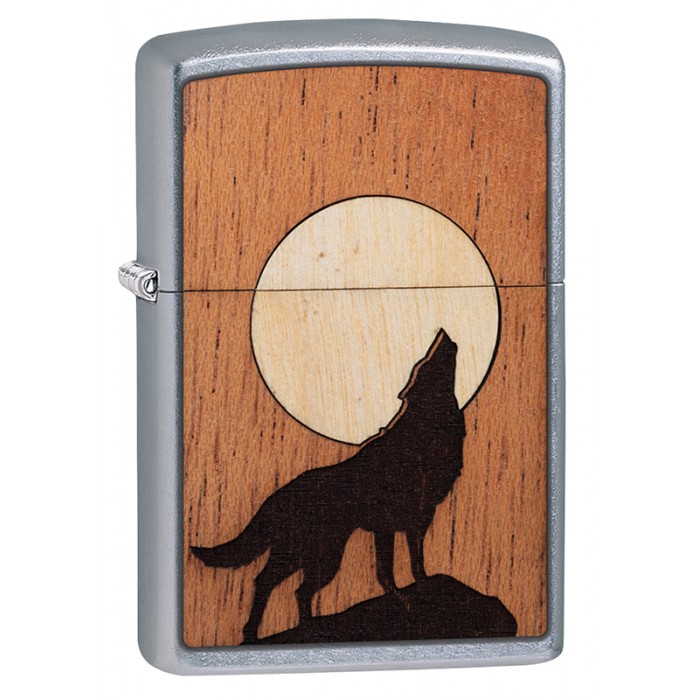 Зажигалка WOODCHUCK USA Howling Wolf ZIPPO 49043