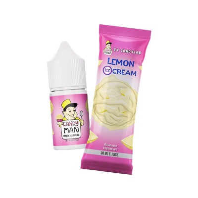 Жидкость Candyman Lemon ice Cream 30 мл (Лимонное Мороженое)
