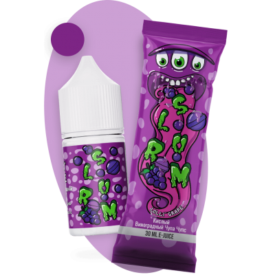 Жидкость Slurm Lolli Grape 30 мл (Кислый Виноградный Чупа-Чупс)