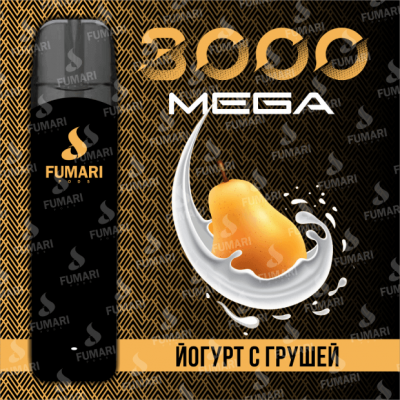 Электронная сигарета Fumari Pods Mega Йогурт с Грушей (3000 затяжек)