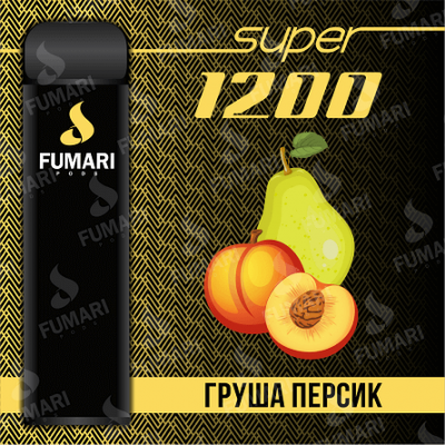 Электронная сигарета Fumari Pods SUPER Груша-Персик (1200 затяжек)