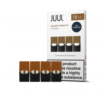 Картридж Juul Labs x4 JUUL Golden Tobacco (18 мг)