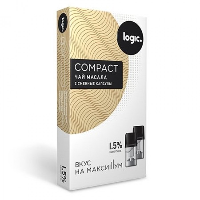 Сменные капсулы Logic Compact Чай Масала, 1.5%, 2 капсулы