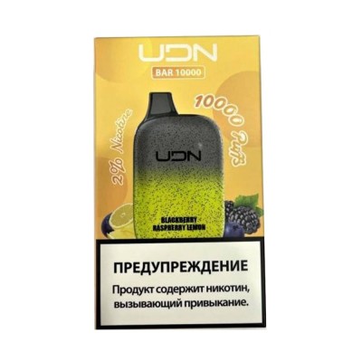 UDN BAR 10000 Blackberry Raspberry Lemon (Ежевика-Малина-Лимон)