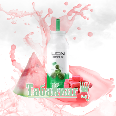 UDN BAR X 7000 Watermelon Bubble Gum (Арбузная Жвачка)