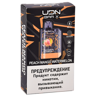 UDN BAR X III 7000 Peach Mango Watermelon (Персик-Манго-Арбуз)