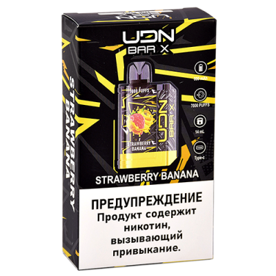 UDN BAR X III 7000 Strawberry Banana (Клубника-Банан)