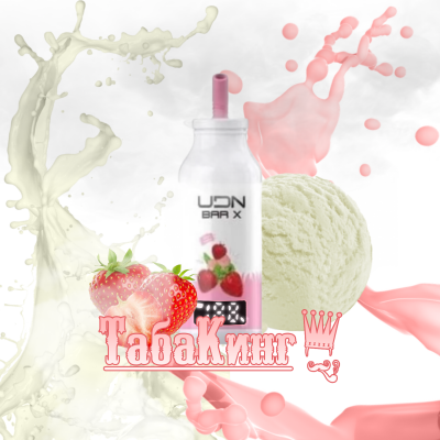 UDN BAR X LED 7000 Strawberry Ice Cream (Клубничное мороженое)