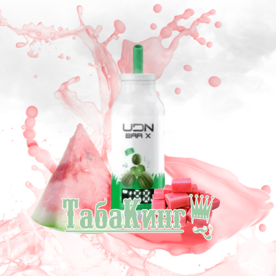 UDN BAR X LED 7000 Watermelon Bubble Gum (Арбузная жевачка)